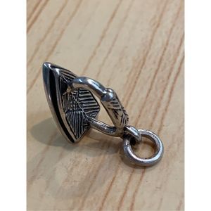 .925 Iron Sterling Silver Jewelry Charm #household